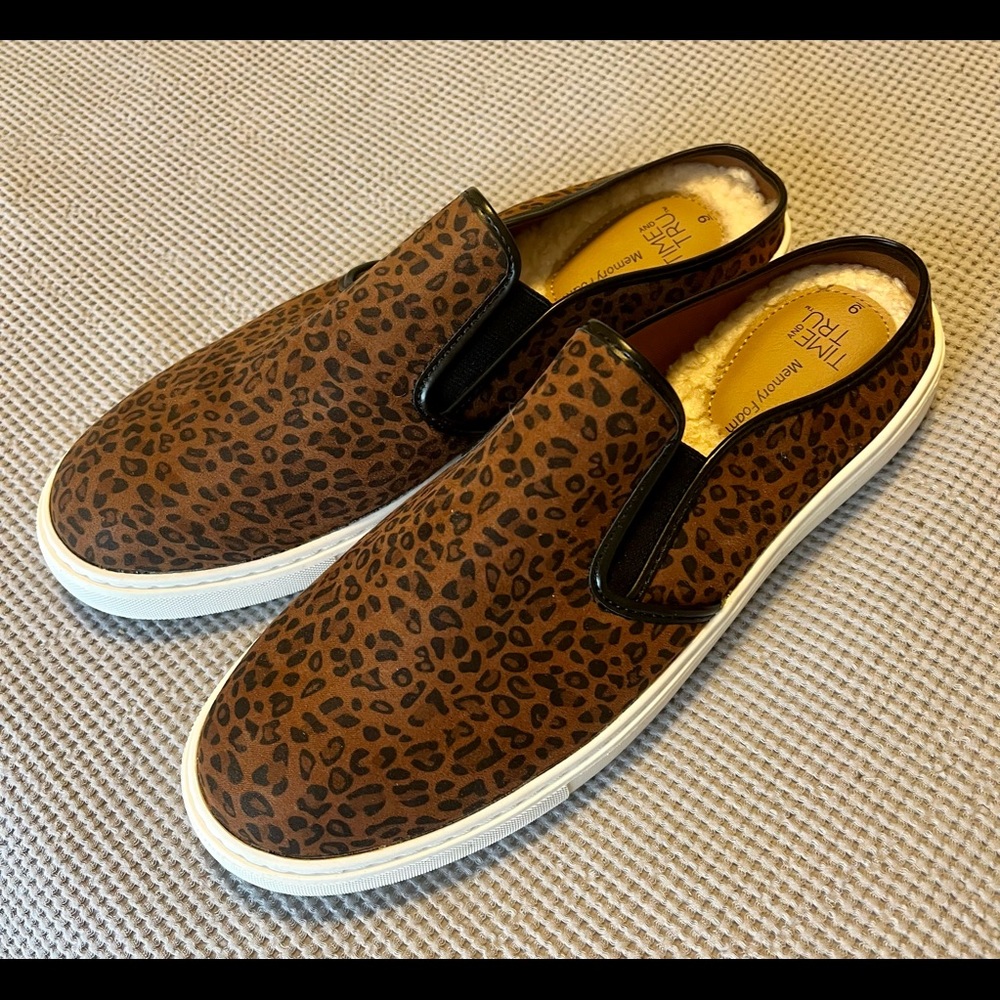 New Cheetah print slip on sneakers